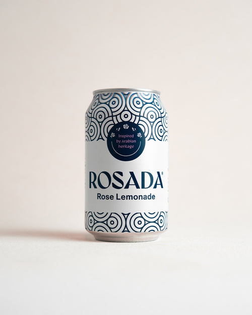 Rosada Rose Lemonade 330ml Dose, Schweizer Premium-Limonade mit natürlichem Rosenöl